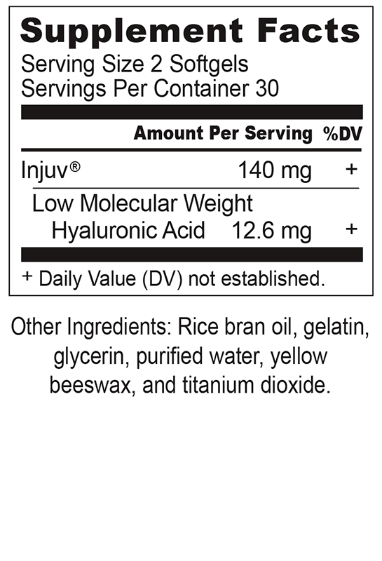 Beautiful Skin from Within Hyaluronic Acid Supplement Facts