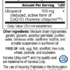Energy Spark Ubiquinol 100 Supplement Facts