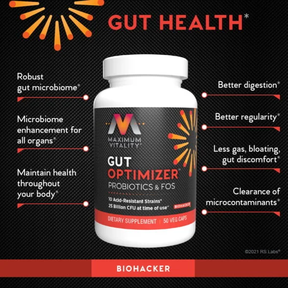 Gut Optimizer Probiotics & FOS Benefits