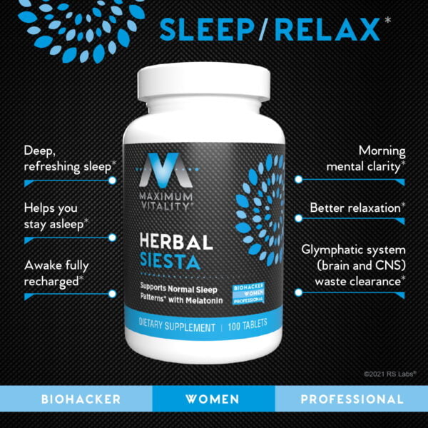 Herbal Siesta Sleep Support Supplement Benefits