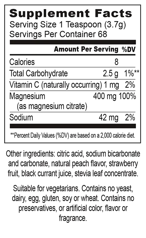 Magna Soothe Supplement Facts