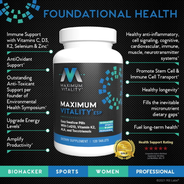 Maximum Vitality Easy to Swallow Multivitamin Benefits