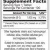 NAD+ Boost Supplement Facts